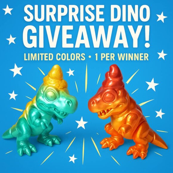 Suprise Dino Giveaway Color May Vary 1 Per Win. - Picture 3 of 3